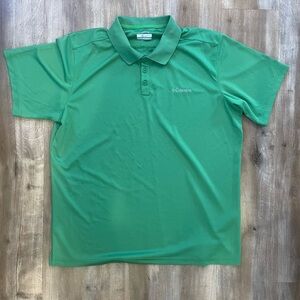 Columbia Men's Green Polo Omni Shade Shirt. size XL